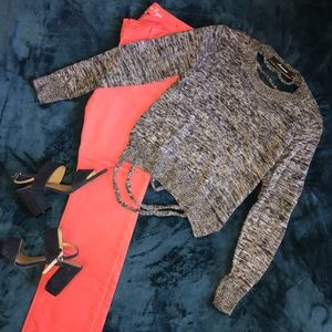 American Eagle coral skinny jeans